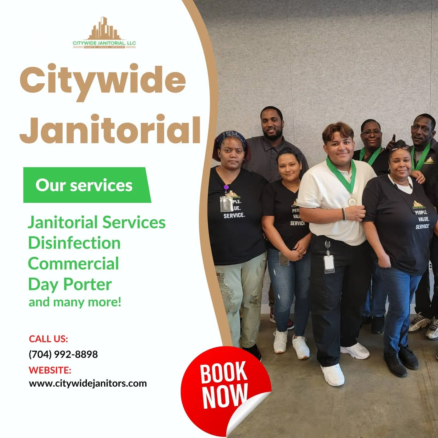 Janitorial Services Disinfection Commercial Day Porter