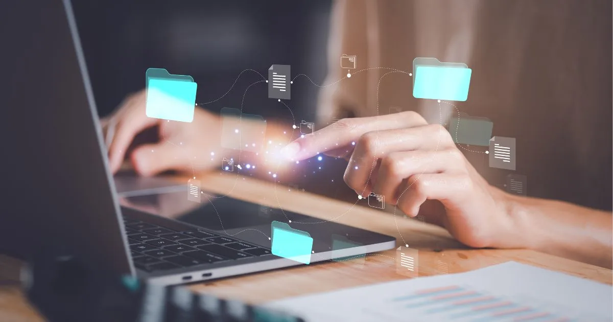 efficiently replenishing a supply shelf in a professional environment, showing the enhanced productivity from streamlined inventory management.