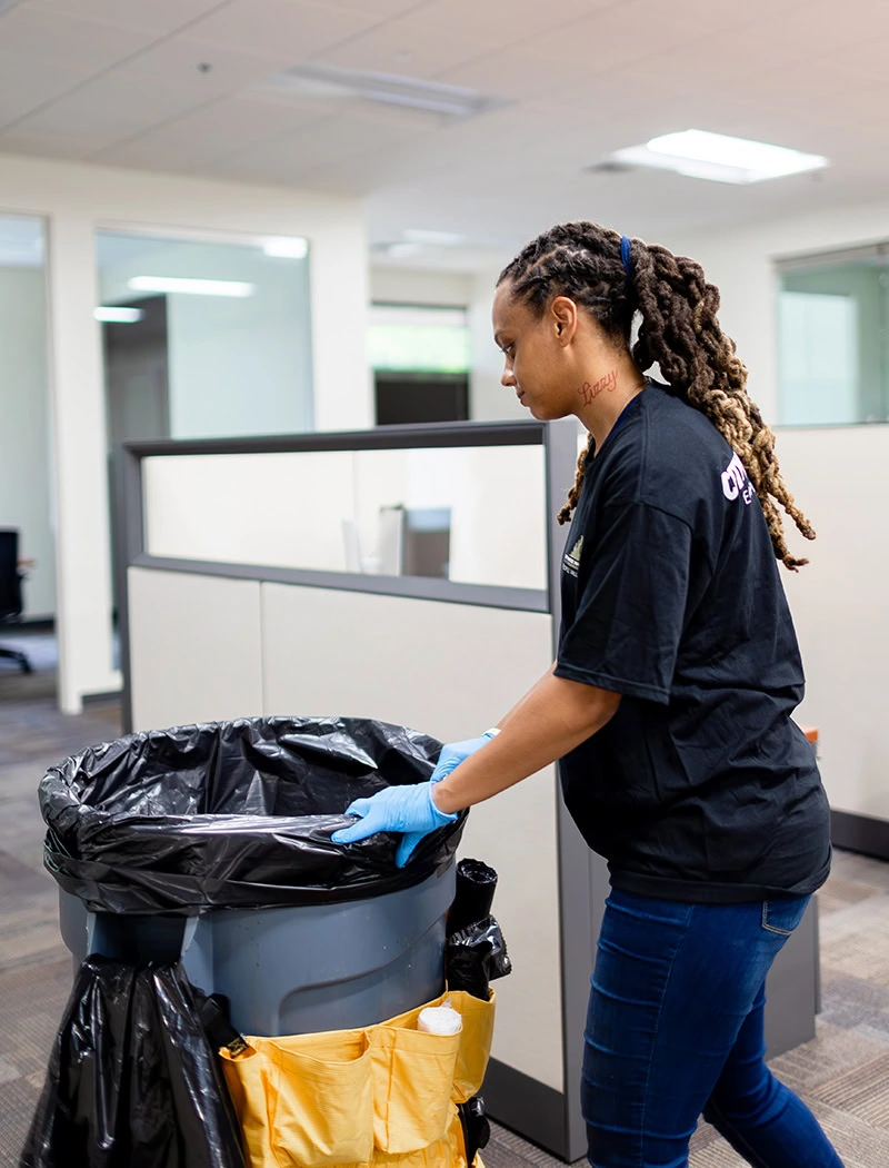 a woman wearing gloves and Inventory Management in Charlotte, NC